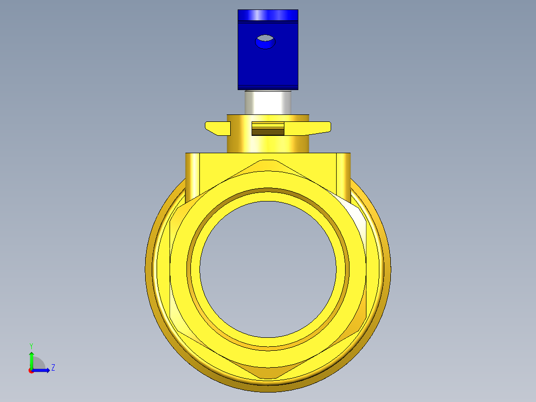 管道手动球阀-水管开关阀-手动阀门395_08_E_1左视图