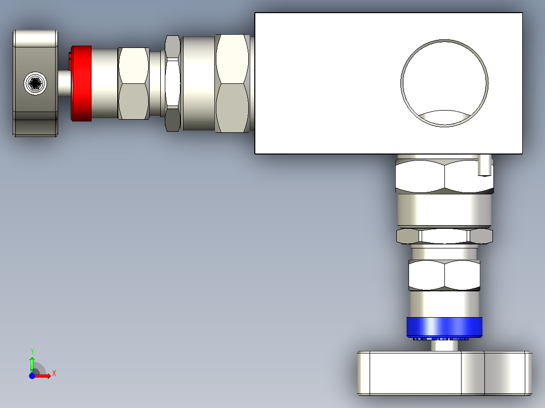 2阀门歧管前视图
