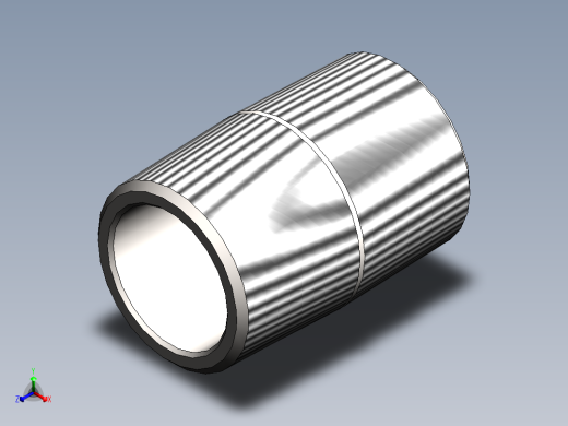 close nipple正等轴测缩略图