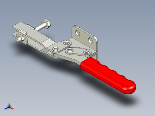 水平式夾鉗SSP(L)-3D多系列多零件图纸模型