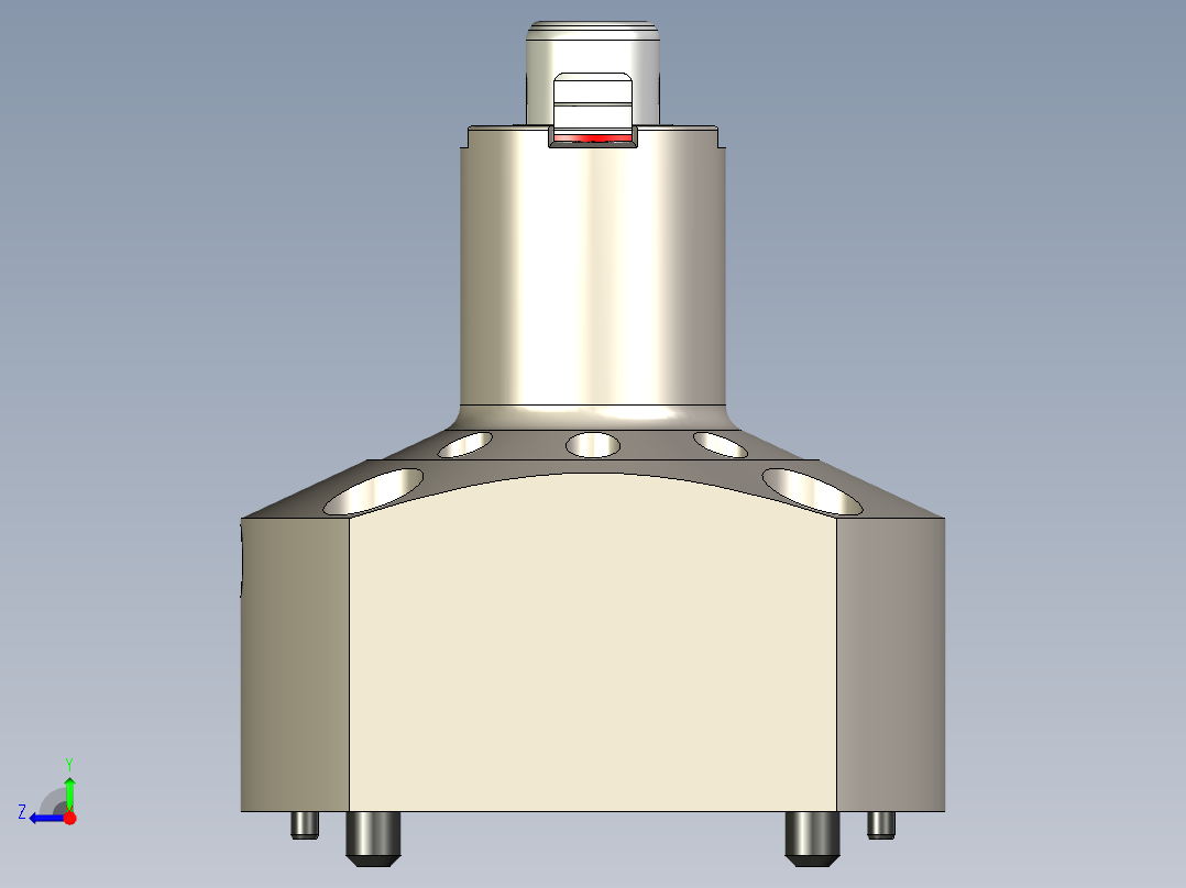 KOSMEKSFA3000-G0A-150-H75多系列多零件图纸模型多系列多零件图纸模型右视图