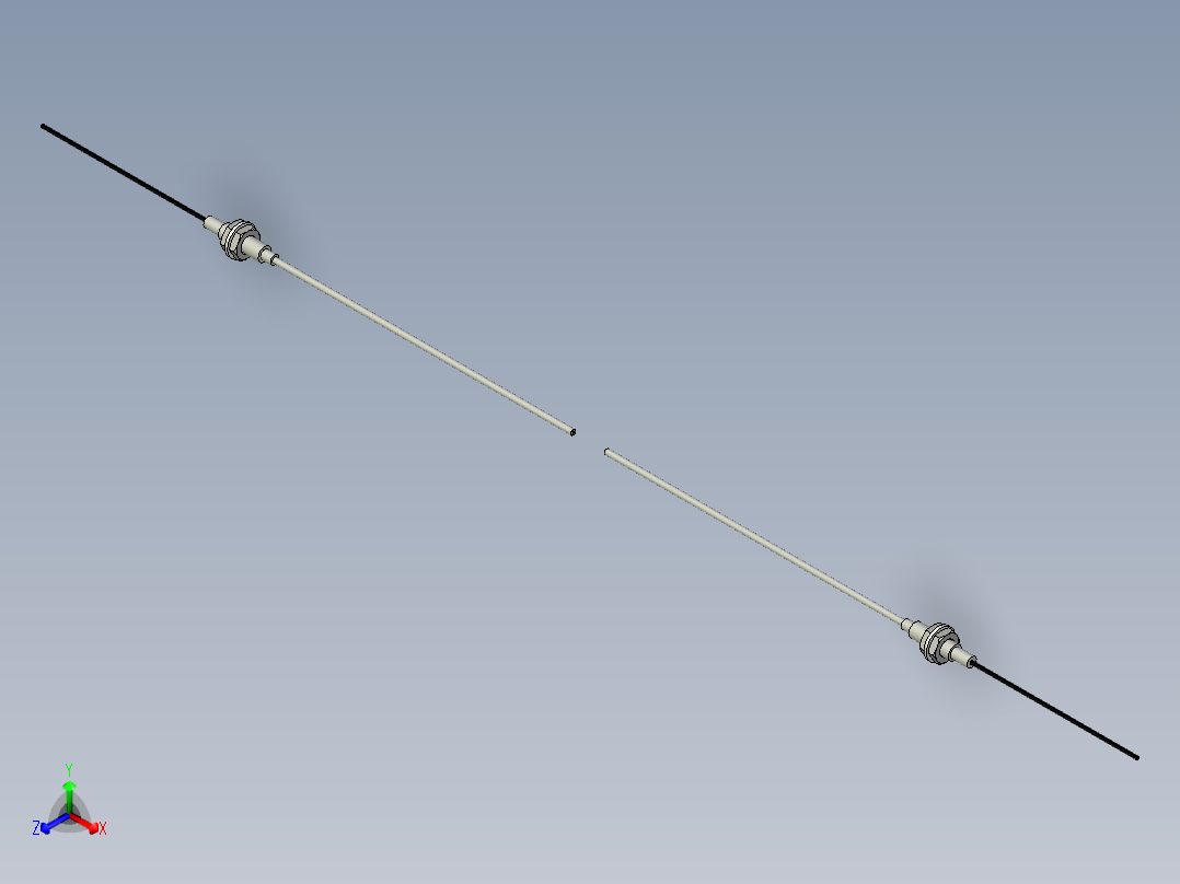 光纤元件对射型FT-D419-L正等轴测图