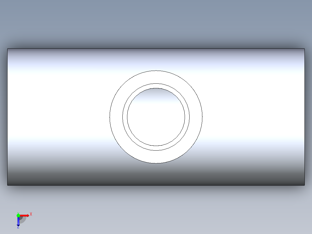 CPVC管件02-Sch80_ReducingTee_SxSxS_9801-130_1in x 0.5in俯视图