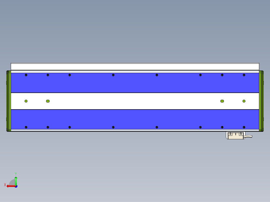 威洛博LC系列3d模型模组LC14S1Y-S400后视图
