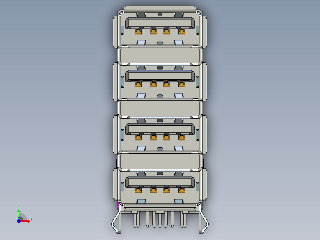 Qual USB 3.0型号UEA11123-QHD6-4F前视图