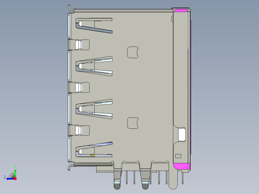 Qual USB 3.0型号UEA11123-QHD6-4F右视缩略图