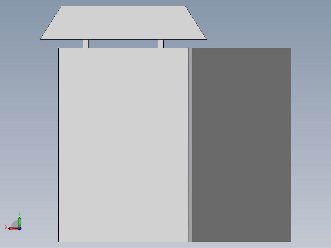 具有自动灭火功能的配电控制设备后视图