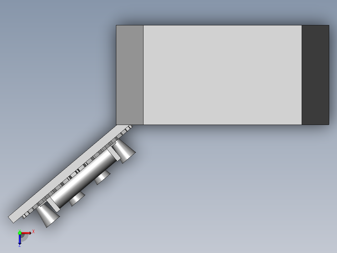 具有自动灭火功能的配电控制设备俯视图