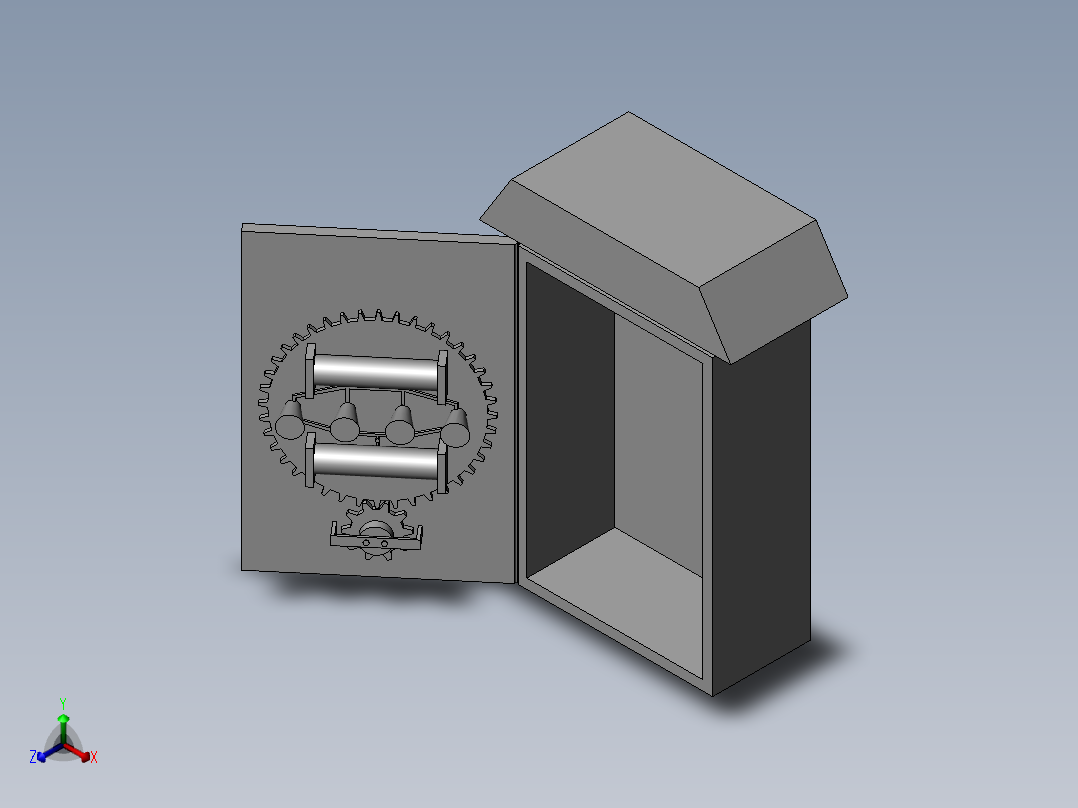 具有自动灭火功能的配电控制设备正等轴测图