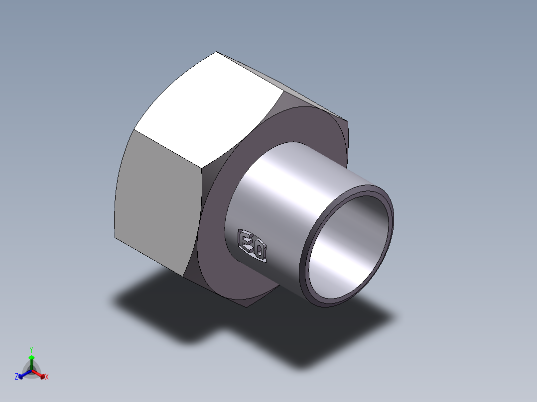 90度焊接接头、SKA38X3-正等轴测图