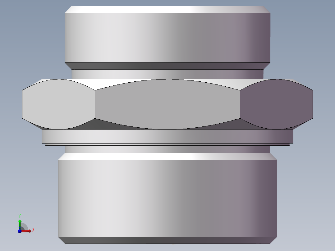 英制管螺纹ED密封、1CB-45-24WD非标前视图