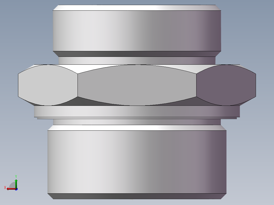 英制管螺纹ED密封、1CB-45-24WD非标后视图