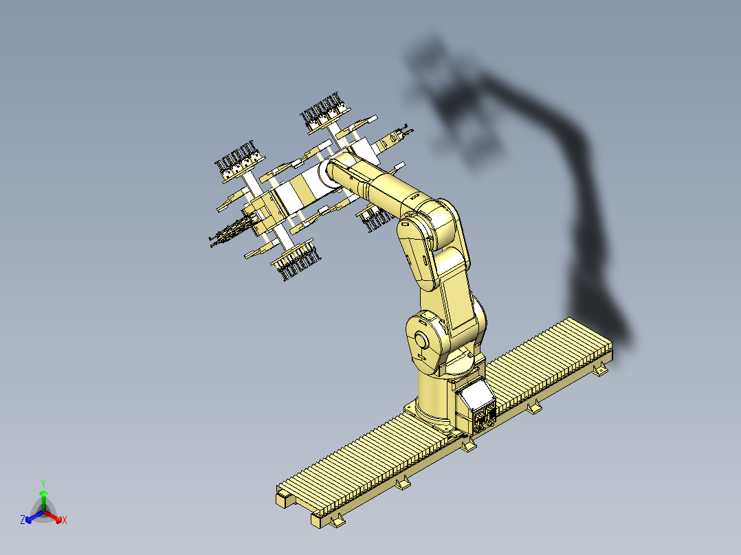 带有移动底盘的多功能抓取机械手