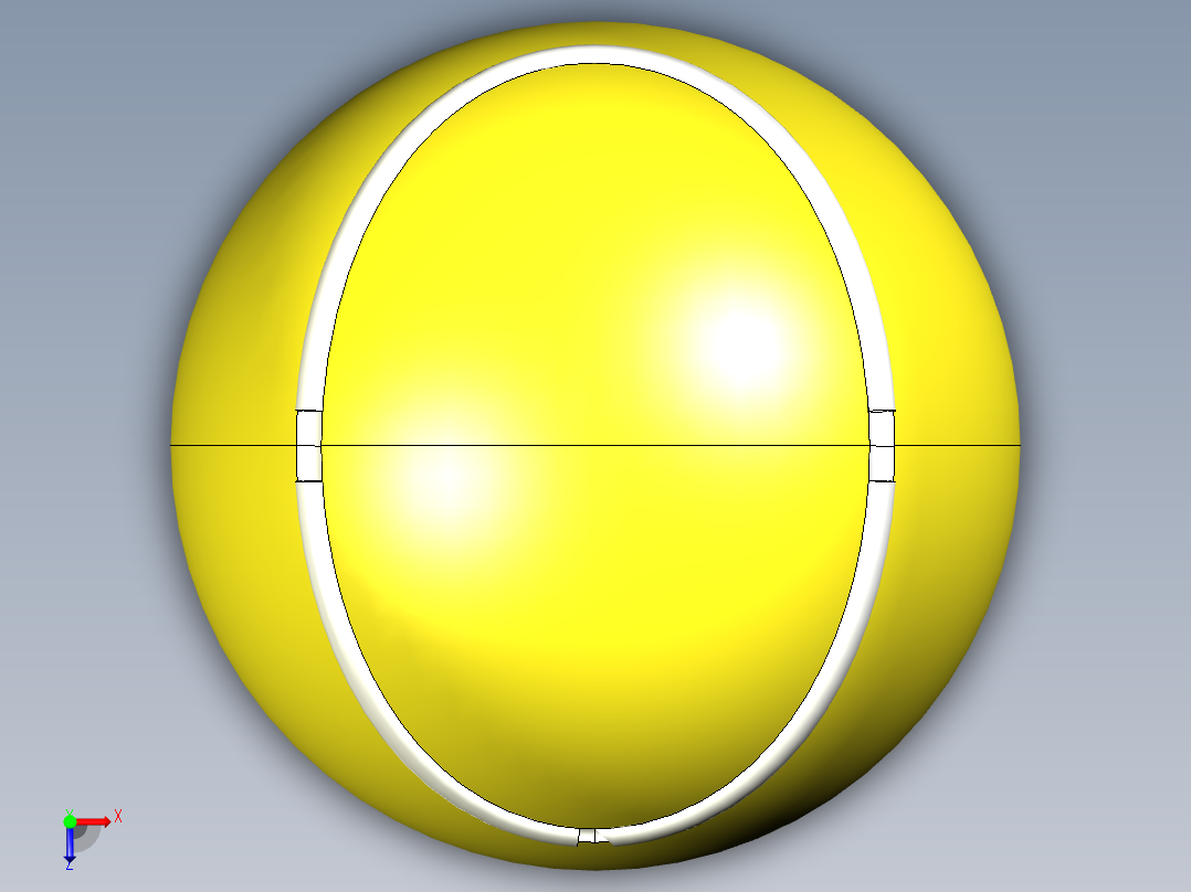 网球、网球拍(5)俯视图