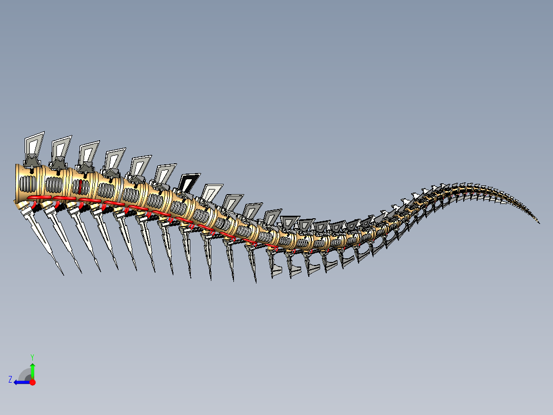 B2005126-霸王龙机械尾右视图