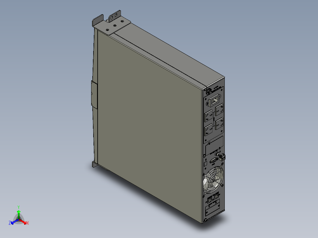 UPS 1KVA 英威腾正等轴测图