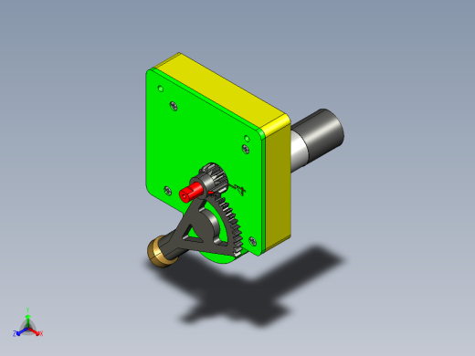 4 速行星齿轮箱正等轴测缩略图