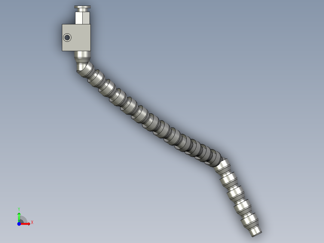 S吹气软管前视图