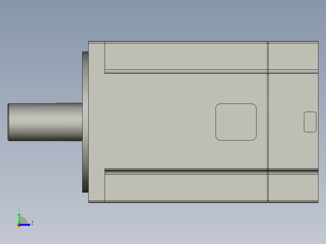 三菱HF-KE73JK伺服电机-MT750左视图