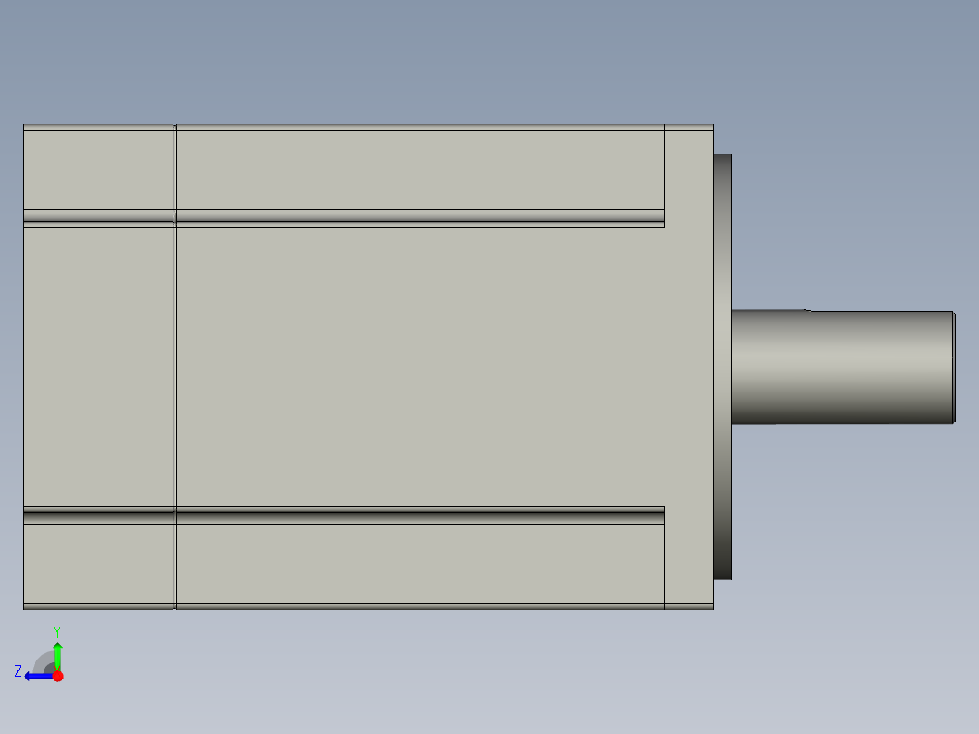 三菱HF-KE73JK伺服电机-MT750右视图