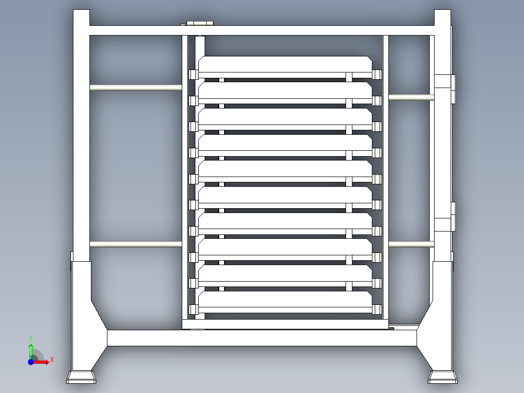 Golf A6折叠天窗料架前视图