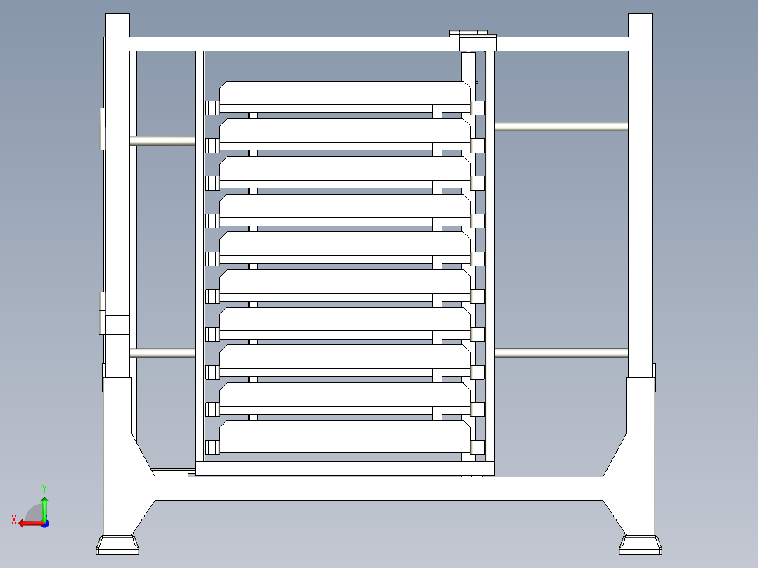 Golf A6折叠天窗料架后视图