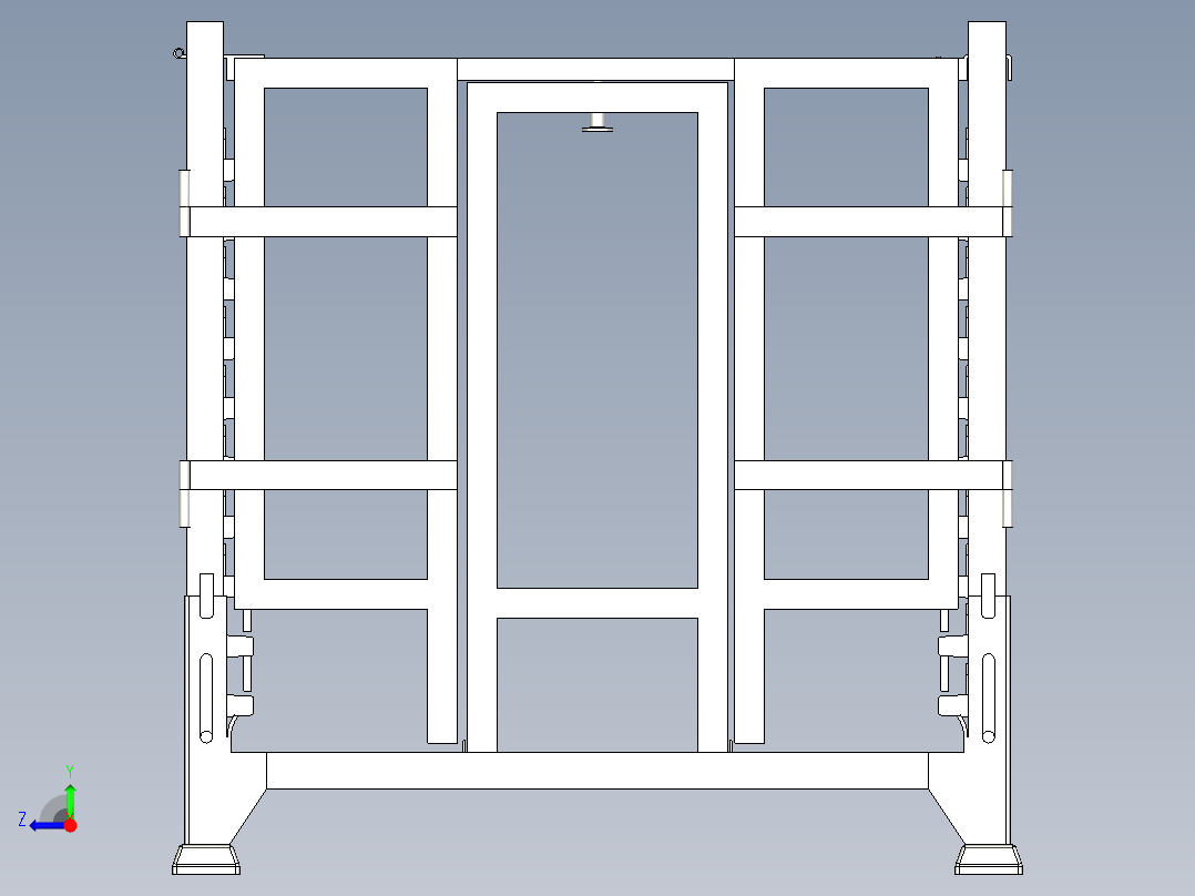 Golf A6折叠天窗料架右视图