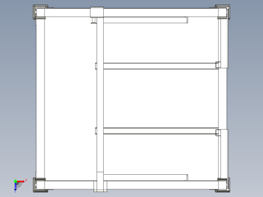 Golf A6折叠天窗料架俯视缩略图