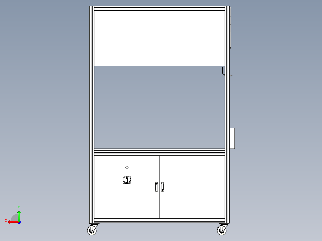复珊端子pin入孔与否检测机后视图