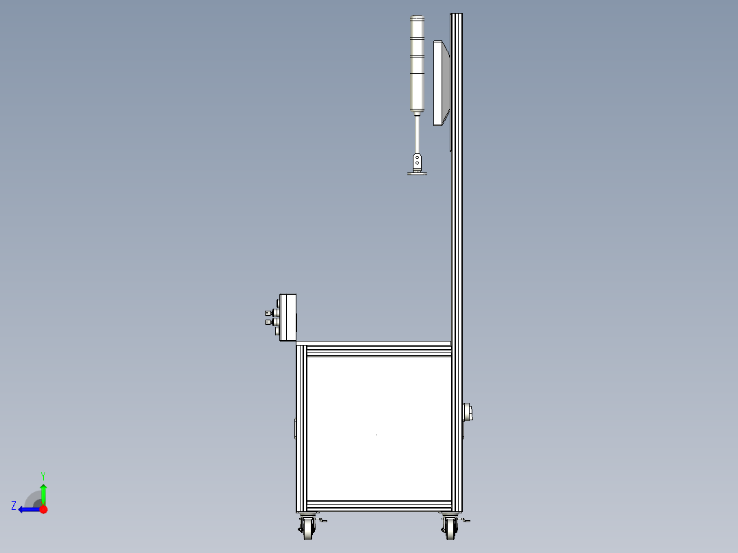 复珊端子pin入孔与否检测机右视图