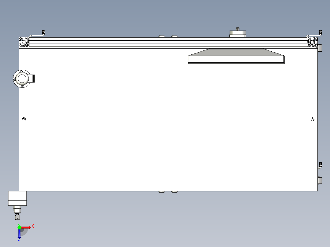 复珊端子pin入孔与否检测机俯视图