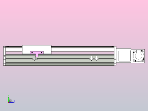 ATB17-R-300-400W伺服电机ATB17 皮带驱动直线滑台模组左视缩略图