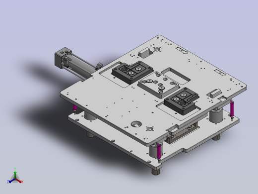 基于楔块原理的顶升机构