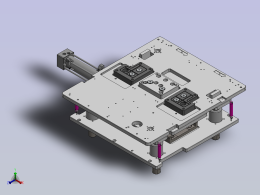 基于楔块原理的顶升机构正等轴测缩略图