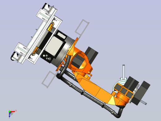 机器人三爪抓具设计俯视缩略图