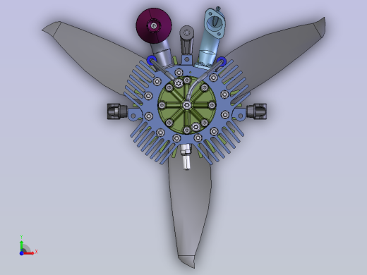 飞机汪克尔发动机 stp前视缩略图