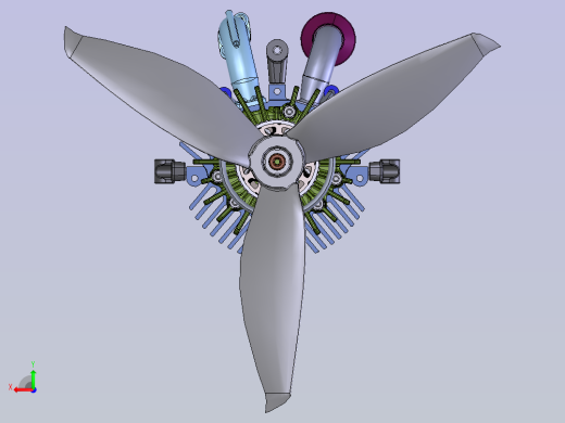 飞机汪克尔发动机 stp后视缩略图
