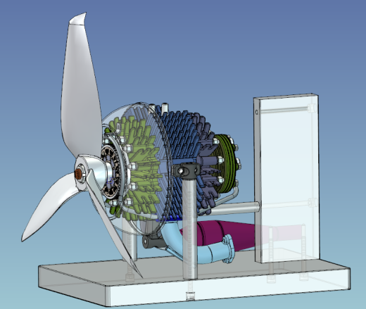 飞机汪克尔发动机 stp缩略图