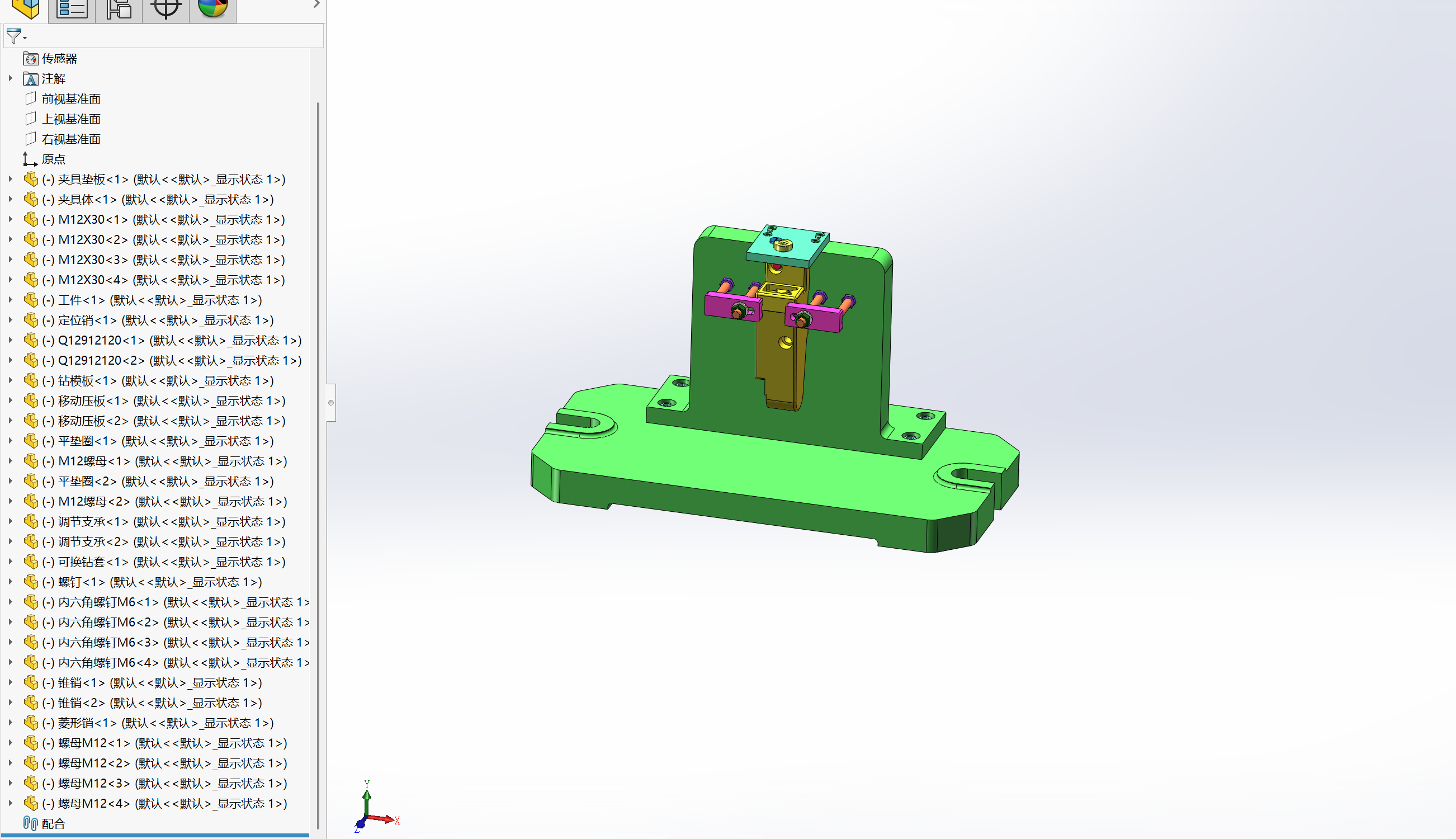 ca6140机床后托架（831001）工艺及钻φ6孔和M6夹具设计【含三维solidworks】