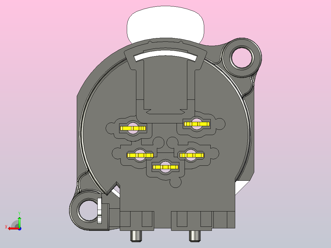 Neutrik连接器 NC3MBH, NC4FBV, NC5FBV后视图