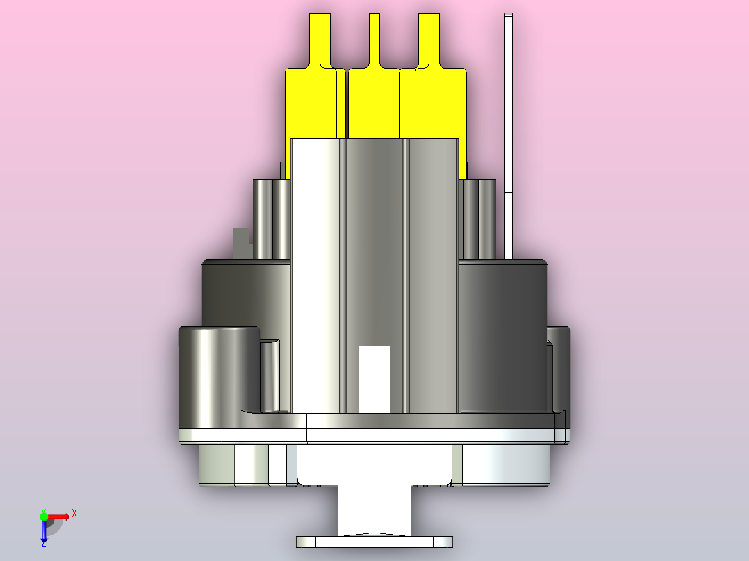 Neutrik连接器 NC3MBH, NC4FBV, NC5FBV俯视图