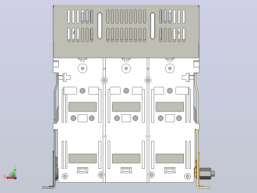 NXA25N_H20-25-3P固定万能式断路器三维模型202208后视缩略图
