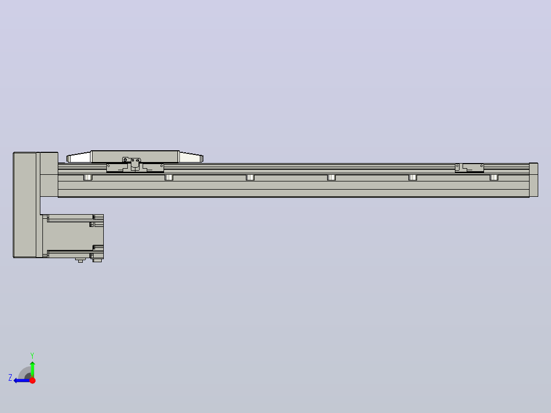 滚珠丝杠直线轴内置导轨TPA-GCR-170-2510C-L600-MP-M75-N3右视图