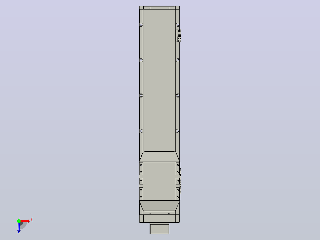 滚珠丝杠直线轴内置导轨TPA-GCR-170-2510C-L600-MP-M75-N3俯视图