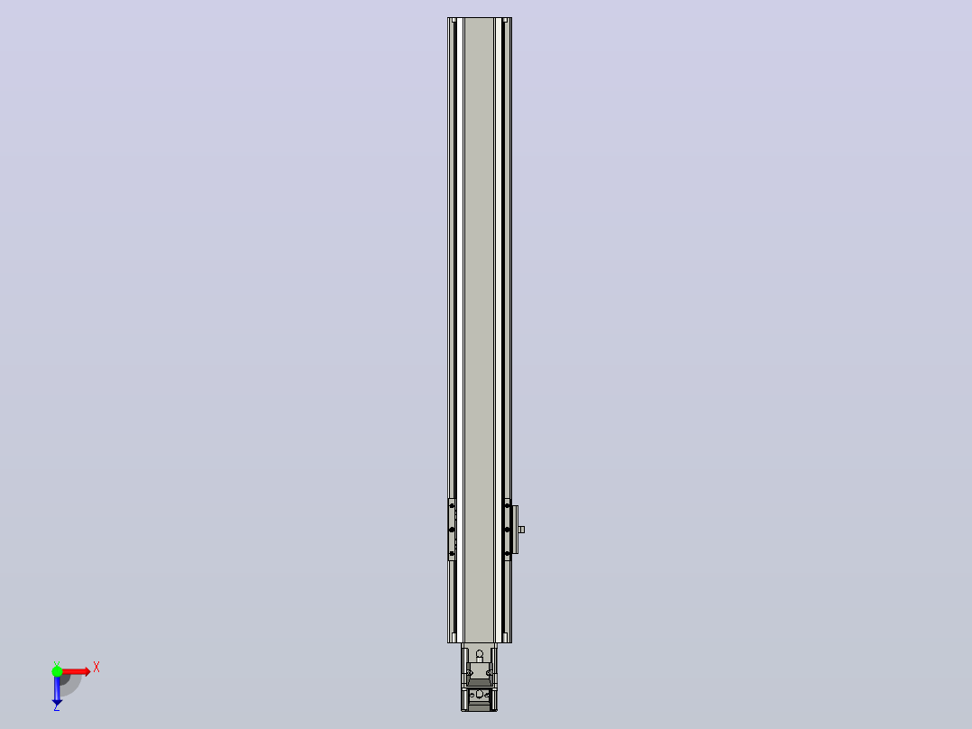 日规模组半封闭丝杆TPA-HNR-65S-1610C-L450-M-C-P10-N3俯视图