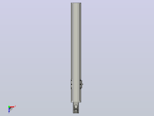 日规模组半封闭丝杆TPA-HNR-65S-1610C-L450-M-C-P10-N3俯视缩略图