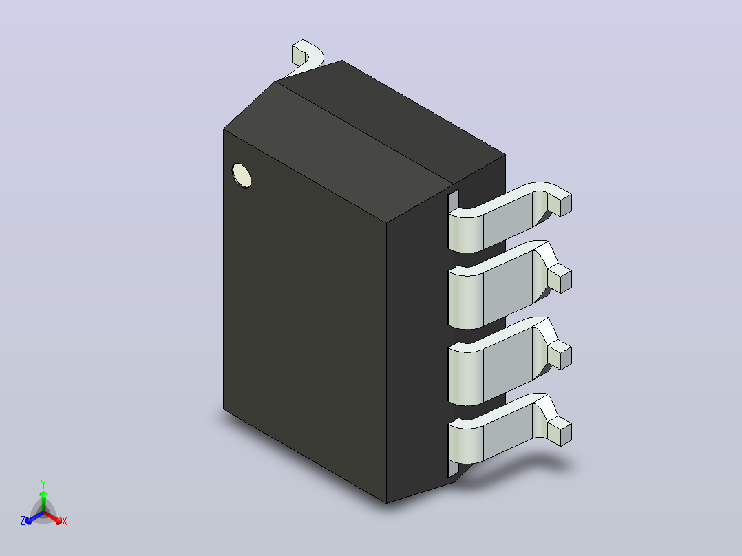 106x SOIC 封装（小外形集成电路）SMD-8C主视图