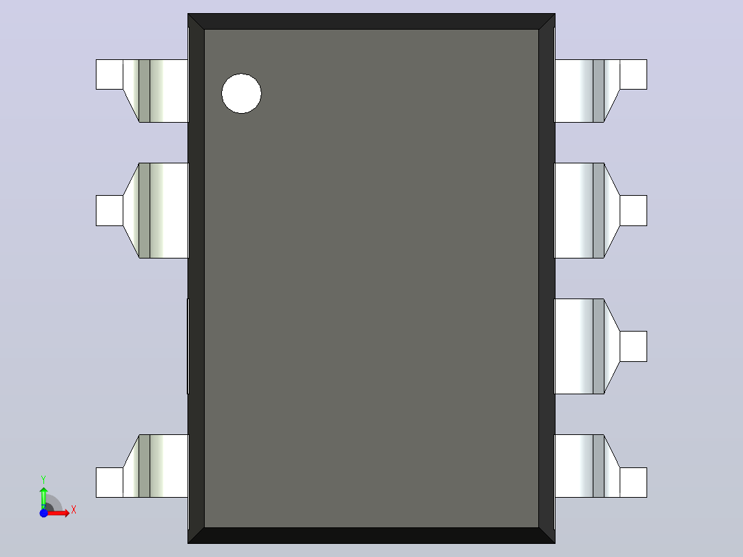 106x SOIC 封装（小外形集成电路）SMD-8C前视图