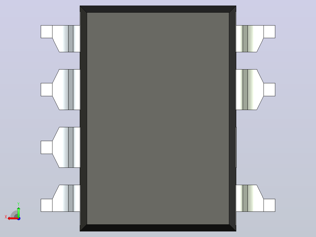 106x SOIC 封装（小外形集成电路）SMD-8C后视图