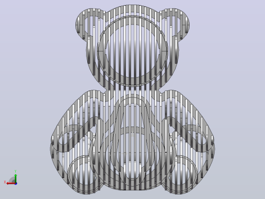 泰迪熊3D拼图后视缩略图